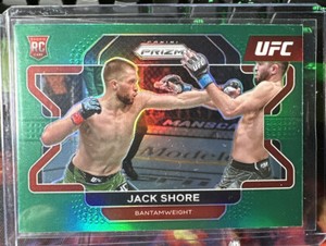 2022 Panini Prizm UFC Green Prizm Jack Shore #33 Rookie RC