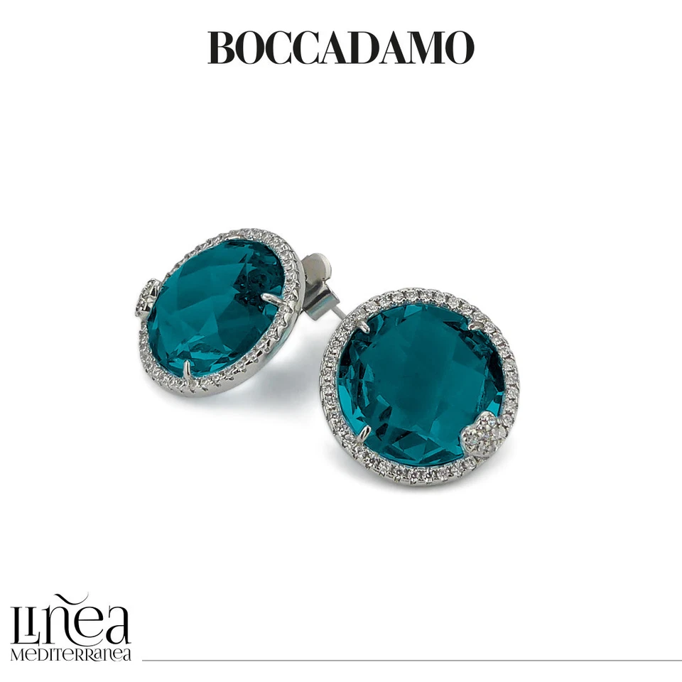 ORECCHINI BOCCADAMO Sharada, da Donna, rodiati a lobo con cristalli XOR682P - Immagine 1 di 1