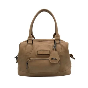 Longchamp Tan Leather Legende Doctors Satchel - Picture 1 of 10