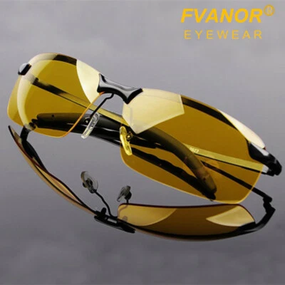 Day & Night Vision Polarized HD Glasses Driving Fishing Sunglasses UV400 Eyewear - Image 1 of 4