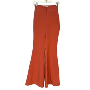 ASOS Luxe High-Rise Flared Suit Pants in Cinnamon - Size 4 - Picture 1 of 5