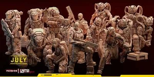 Hazmat Unit Collection - Cyberpunk RPG Minis escala 32 mm - UNIDAD 9 Lic. Impresiones 3D - Imagen 1 de 12