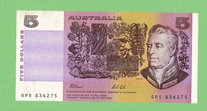 #T66.   1991  UNCIRCULATED   $5 PAPER FRASER/COLE  BANKNOTE QPE 836275 - Imagen 1 de 2