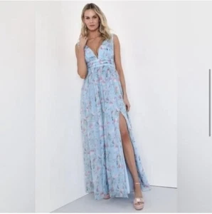 Maxi Vestido Lulus Garden Romance Estampado Floral Nuevo con Etiquetas Talla XL - Imagen 1 de 14