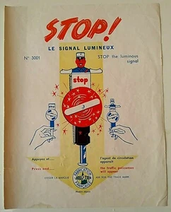 PLANCHE JOUSTRA LE SIGNAL LUMINEUX PROVENANT DU CATALOGUE 1960 AVEC TARIFS - Picture 1 of 5