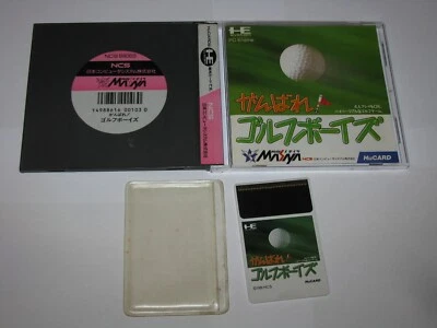 Ganbare Golf Boys PC Engine HuCard Japan import US Seller - Image 1 of 4