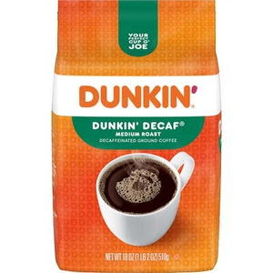 Decaf Ground Coffee, Medium Roast, 18oz bag - Picture 1 of 6