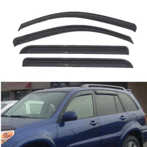 4x Deflector de viento de ventana montaje exterior visera de ventana para Toyota RAV4 2001-2005 - Imagen 1 de 8
