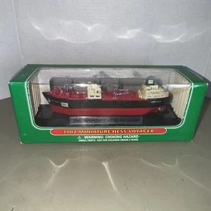NOS 2002 Hess Gas Miniature Voyager Ship Cargo Christmas Decorations Plastic - Picture 1 of 11