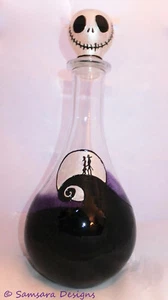 Nightmare Before Christmas Halloween Wine Decanter Goth Burton Pumpkin King  - Picture 1 of 10