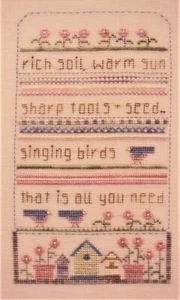 Tabla de punto X ""Spring Sampler"" de Mosey 'N Me - Imagen 1 de 1