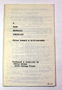 Chris Drumm / Mack Reynolds Checklist: Drumm Booklet #7-Science Fiction - Picture 1 of 1
