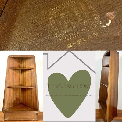 Estantería de noche de teca pirámide G Plan E Gomme de mediados del siglo XX, estantería vintage Foto 1 de 4