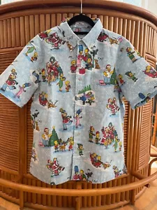 Reyn Spooner Men's "SIMPSON'S GREETINGS" Light Blue Classic Fit FBF Shirts Sizes - Picture 1 of 5