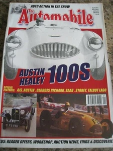 THE AUTOMOBILE MAGAZINE APR 2001 AUSTIN HEALEY AJS GEORGES RICHARD SAAB TALBOT - Picture 1 of 3