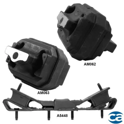 Juego de 3 piezas de inserción de soportes de motor y montaje de transmisión para Dodge Ram 1500 2008 3,7 Foto 1 de 4