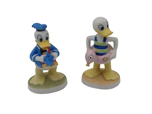 Walt Disney Productions Donald Duck 4 Porcelain Bisque Figures 4" Tall Art - Picture 1 of 9