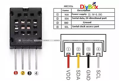 AM2320 Digital Temperature Humidity Sensor Replace AM2302 SHT10 for Arduino New - Image 1 of 4
