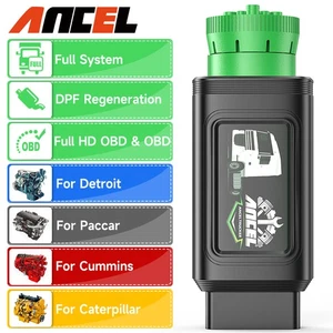 Diesel Truck Scanner Heavy Duty Truck Diagnostic Tool All System Scan DPF Regen - Picture 1 of 11