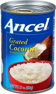 Ancel Grated Coconut In Heavy Syrup Coco Rallado En Almibar 17 Ounces - Picture 1 of 3