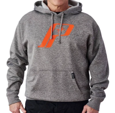 Polaris Gray/Red Retro Logo Hoodie Moisture Wicking Fleece Classic 286150402 - Image 1 of 4