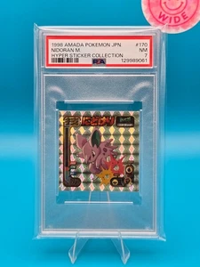 PSA 7 - 1998 AMADA POKEMON GIAPPONESE HYPER STICKER COLLEZIONE 170 NIDORAN M. - Foto 1 di 2
