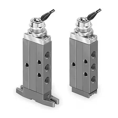 Válvula de control de aire manual Parker 410811000, 4 vías, 1/8 pulgada Npt Foto 1 de 1