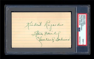 STEVE O'NEILL SIGNED INDEX CARD PSA/DNA MINT 1920 INDIANS 1945 TIGERS WSC - Picture 1 of 1