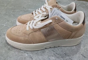 M&S Collection Suede Side Detail Platform Trainers Size 8 - Picture 1 of 12
