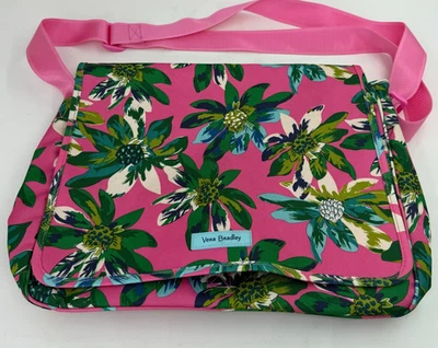 Vera Bradley aligerar TROPICAL PARADISE Bolso Mensajero Bolso Escolar Oficina Laptop Foto 1 de 4