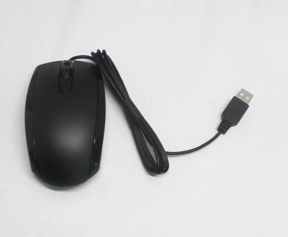 697738-001 HP Mouse Wired USB Black "GRADE A" - Image 1 of 1