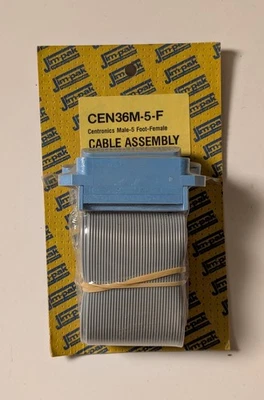 Vintage Centronics CEN36M-5-F Male to Female Cable Assembly New Old Stock - Image 1 of 2