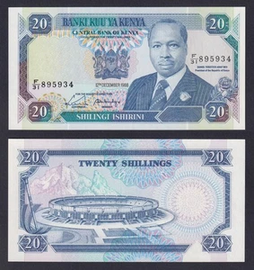 Billete De Kenia 20 Shillings 1988 P.-25a FDS/UNC - Picture 1 of 2