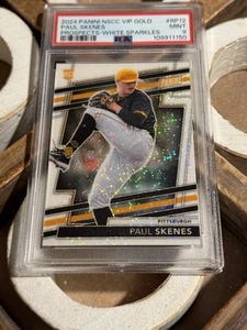 2024 Panini National VIP Gold Paul Skenes White SPARKLE RC #RP12 PIRATES - Picture 1 of 2