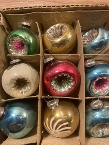 Lotto 50 campane albero piuma vintage Brite lucido USA doppio rientro mica mercurio Natale - Foto 1 di 13