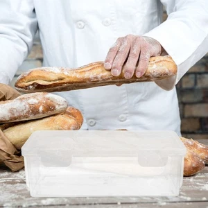 2 Pezzi Barattolo Porta Pane Contenitore Ermetico Fatto in Casa Contenitori Alimenti - Foto 1 di 12