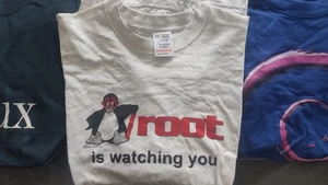 Linux - Root is watching you - T-Shirt XXL Neu! - Bild 1 von 2