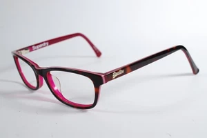 Superdry Eyeglasses Superdry Womens Havana Full Rim Plastic Glasses Frames 50 mm - Picture 1 of 4