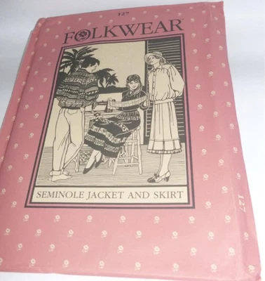 Indigenous Native American Seminole Folkwear Jacket Skirt Costume Sewing Pattern - Image 1 of 4