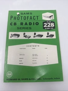 Sams Photofact CB Radio Series - CB-228 October 1978 - Picture 1 of 2