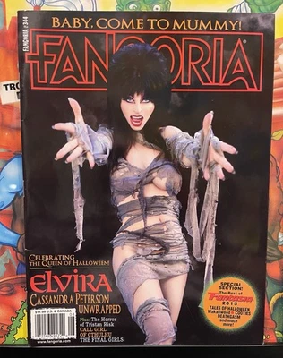 Fangoria magazine # 344 2015 Elvira Unwrapped Cassandra Peterson - Image 1 of 4