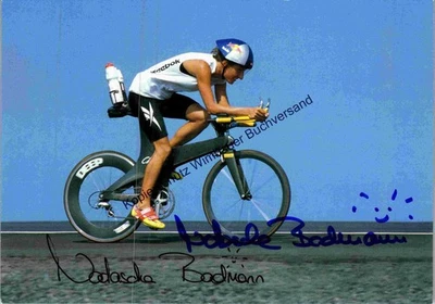 Original Autogramm Natascha Badmann // Triathlon Ironman /// Autogramm Au 353851 - Bild 1 von 2