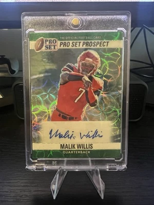 2022 Leaf Pro Set Prospect Malik Willis Auto 1/3 - Image 1 of 2
