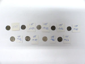 9 Silbermünzen Nürnberg 1753, 1754, 1755, 1756, 1761, 1763, 1764, 1765, 1767 - Imagen 1 de 19