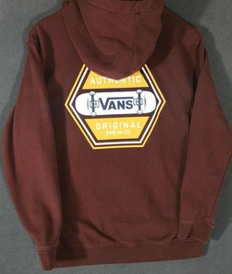 Vans Authentic SK8-Hi Co. Brown Hoodie XL #4 - Picture 1 of 5