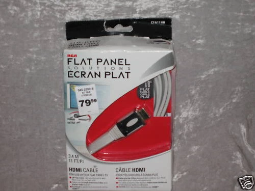 11 ft. HDMI Cable Flat Panel TV Compact Connect A/V NEW - Image 1 of 1