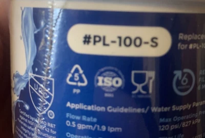 Pureline Water Filter PL-100-S Refrigerator Sealed - Image 1 of 3