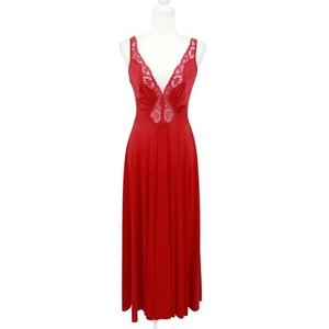 Camisón Olga Bodysilk para mujer L rojo vintage llamativo romántico femenino tocador - Imagen 1 de 18