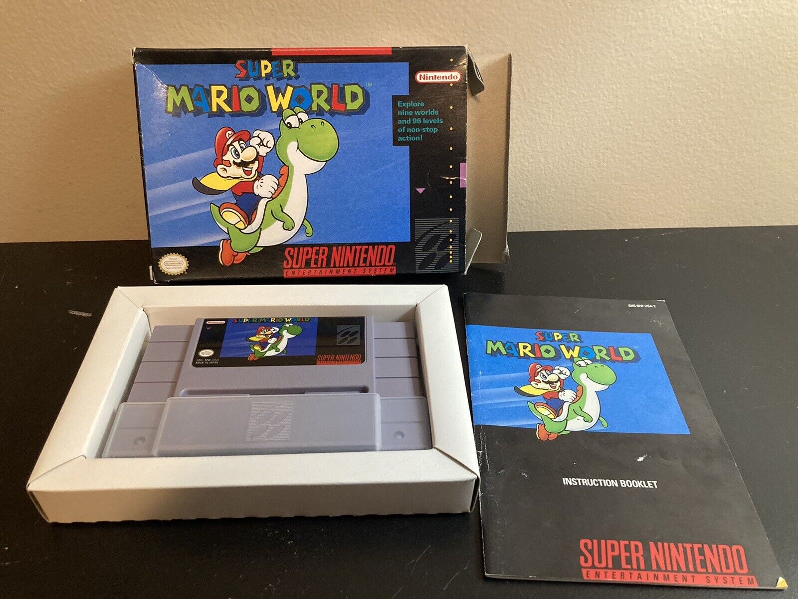 Super Mario World — SNES Super Nintendo Authentic Original Game 71436027282