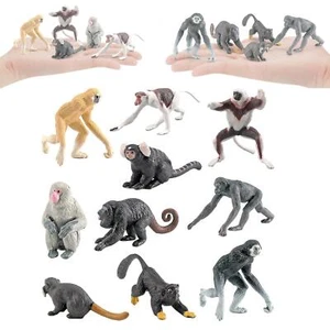 10x Mini Orangutan Monkey Figures Jungle Zoo Animal Figurines Collection - Picture 1 of 7